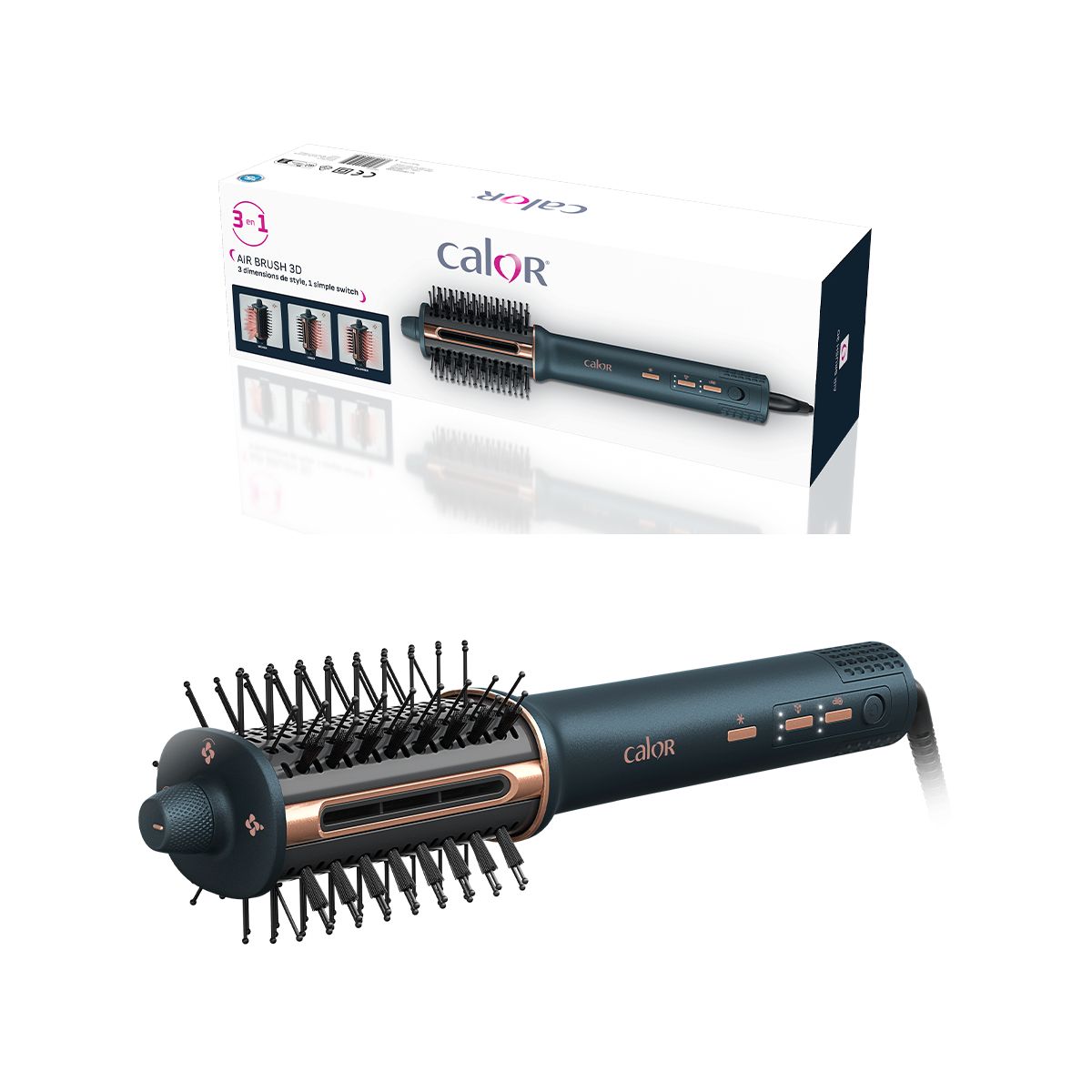 Brosse soufflante Air Brush 3D UB9720C0 autres, CALOR