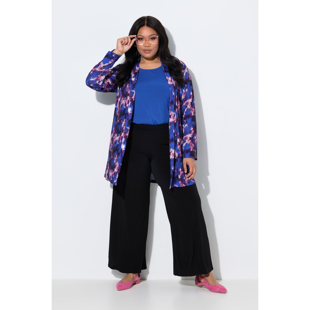 Veste en jersey bleu azur, ULLA POPKEN