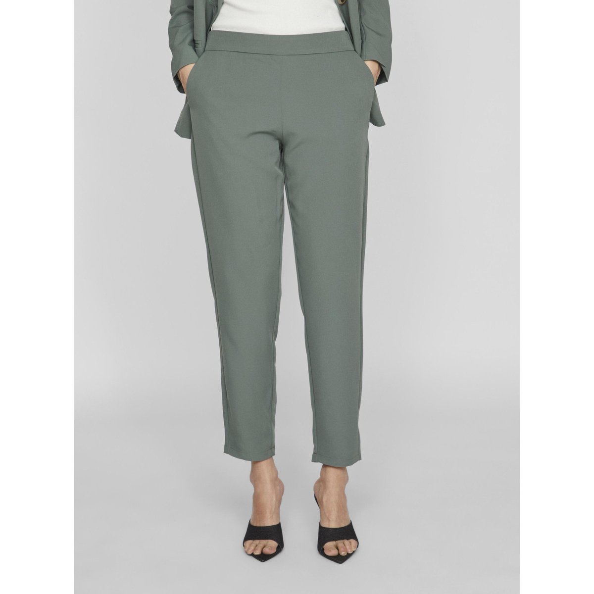 Pantalon Raccourci duck green, VILA