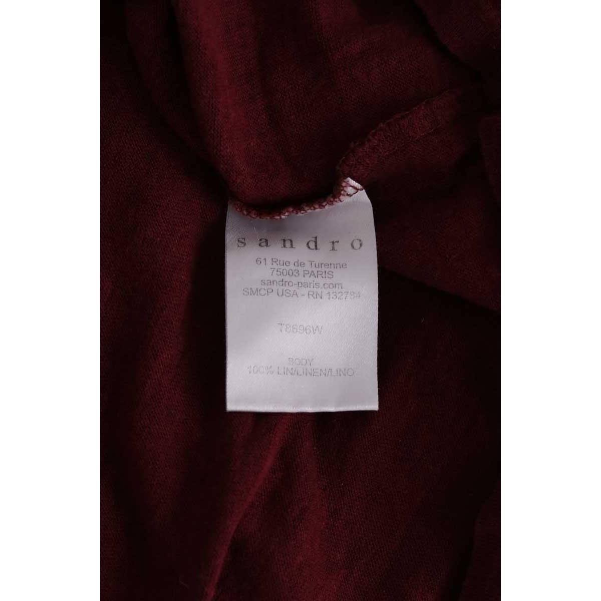 T-shirt - Très Bon État bordeaux, SANDRO