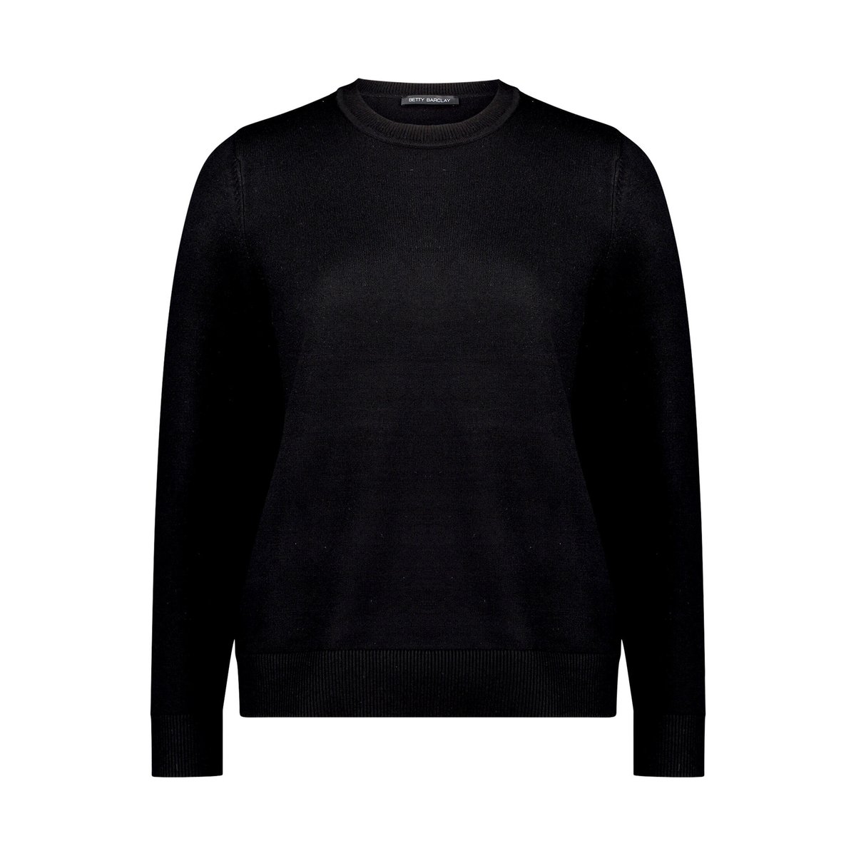 Pull-over en maille à encolure bateau noir, BETTY BARCLAY