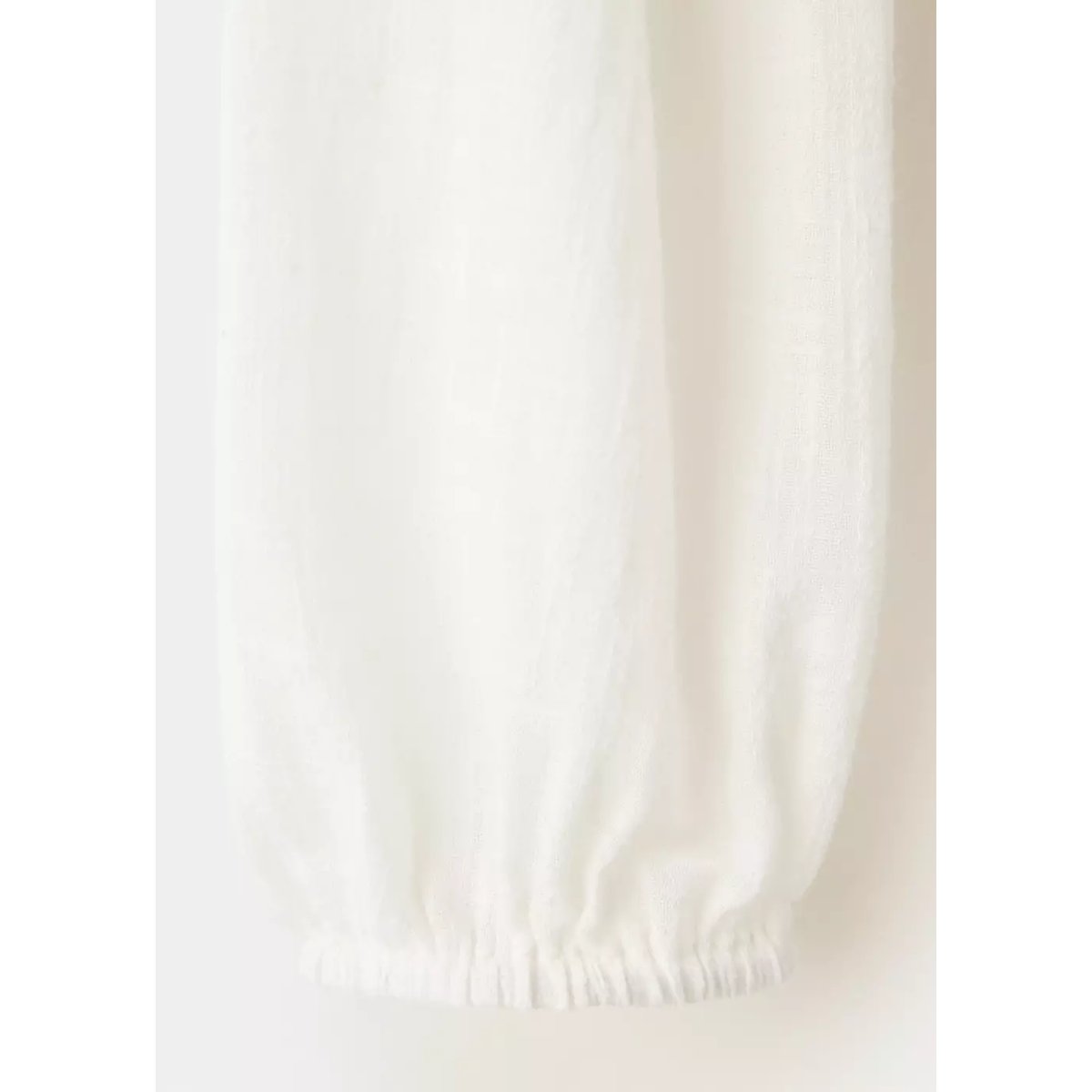 Blouse détails froncés blanc cassé, MANGO TEEN