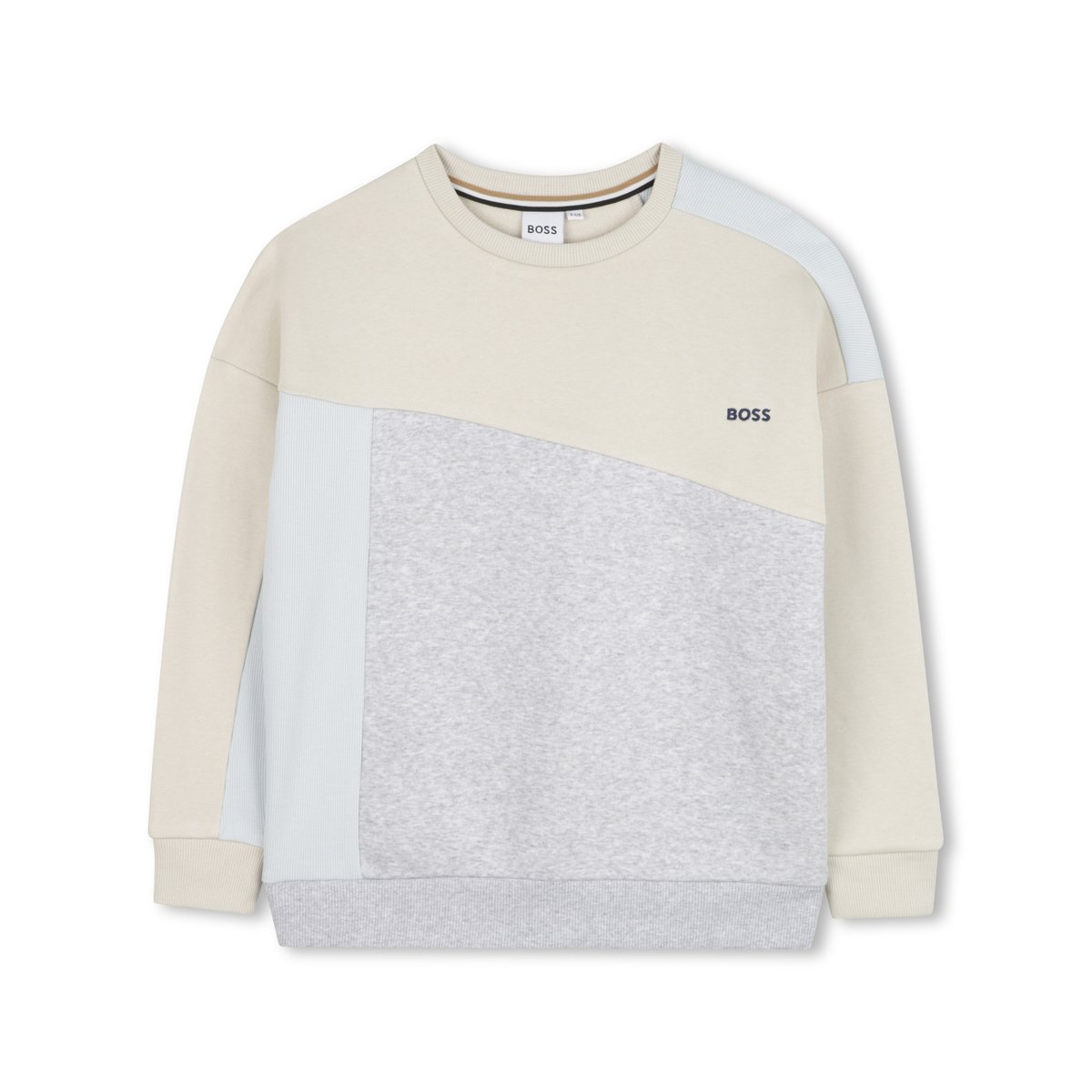 Sweat à col rond vanille, BOSS KIDSWEAR