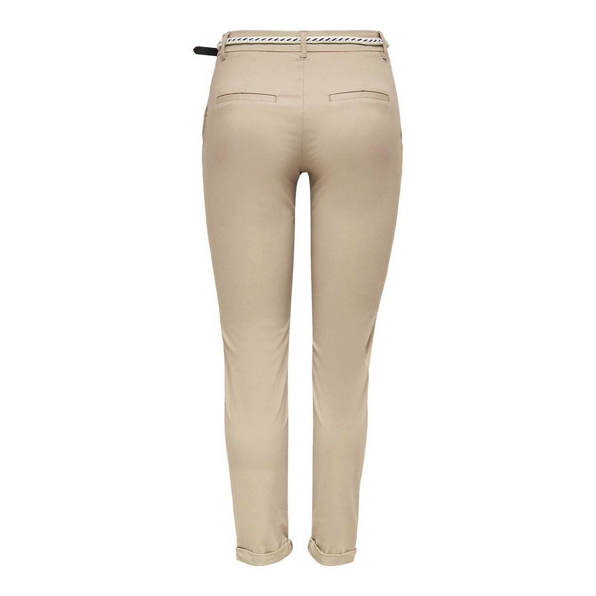 Pantalon droit beige, ONLY