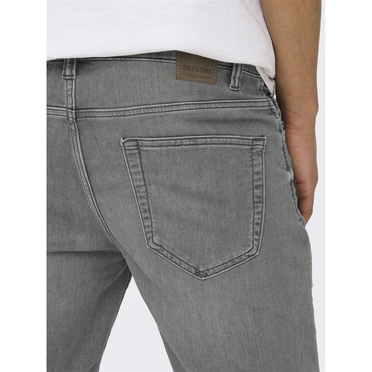 Short De Jogging grey denim, ONLY & SONS