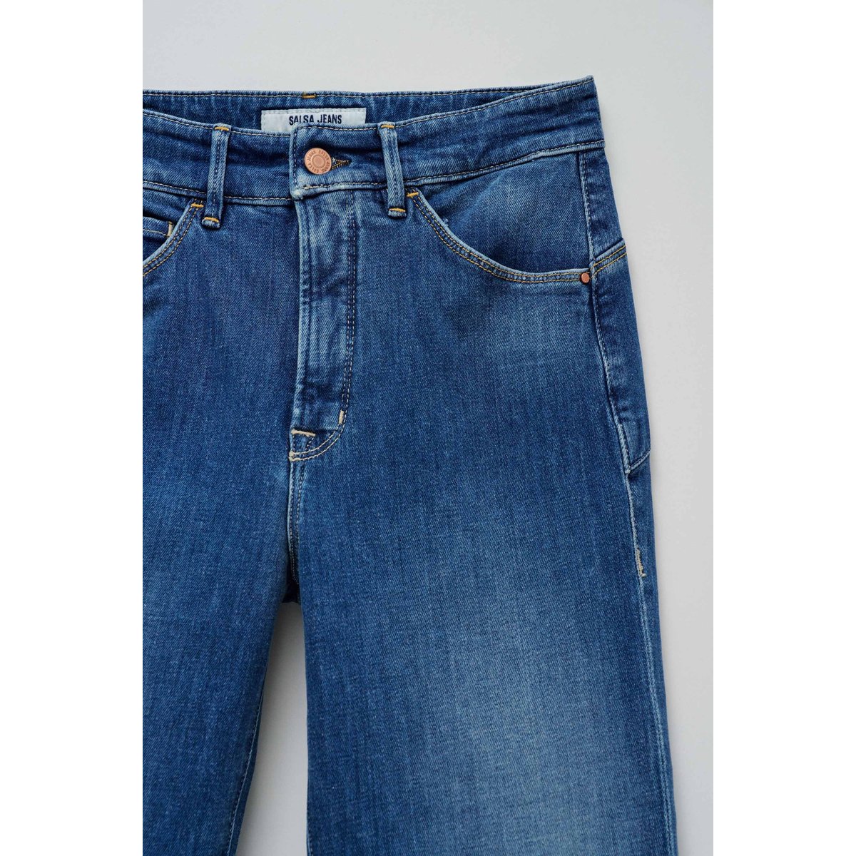 JEAN FAITH PUSH IN FLARE bleu denim, SALSA JEANS