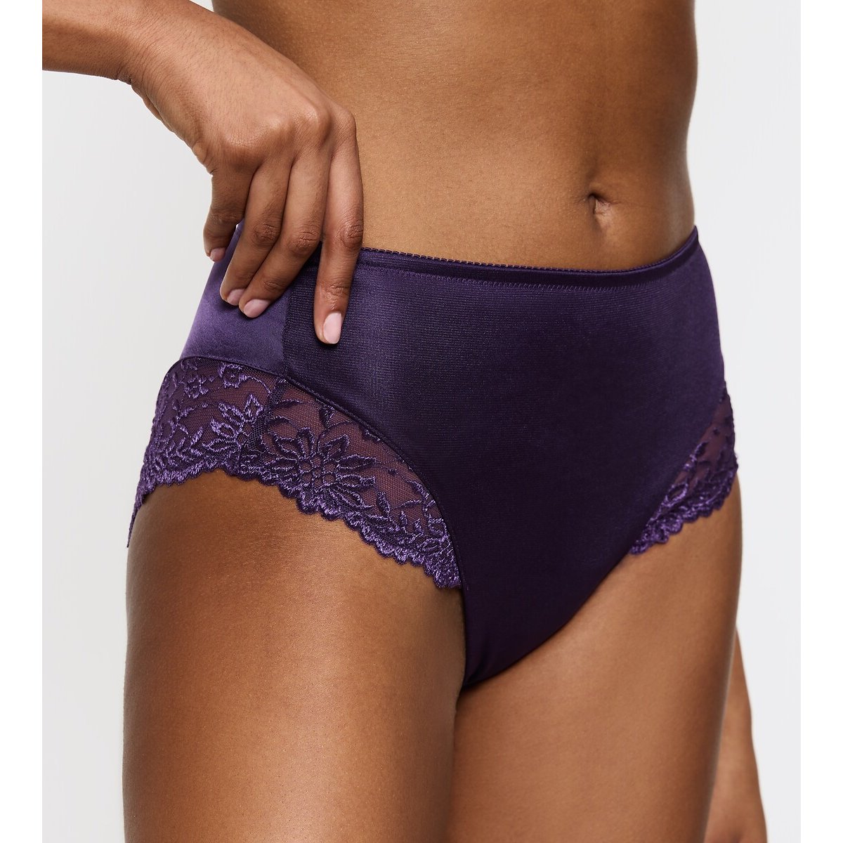 Ladyform Soft Knickers with High Waist dark purple, TRIUMPH