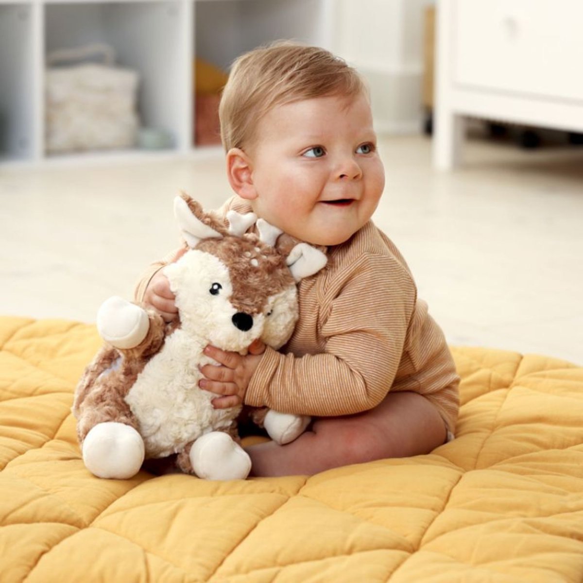 Peluche bruit blanc Finley le faon marron, écru, CLOUD B