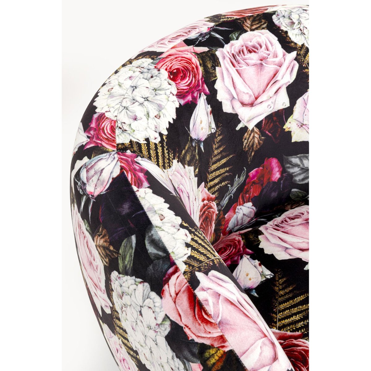Fauteuil pivotant roses rose, KARE DESIGN