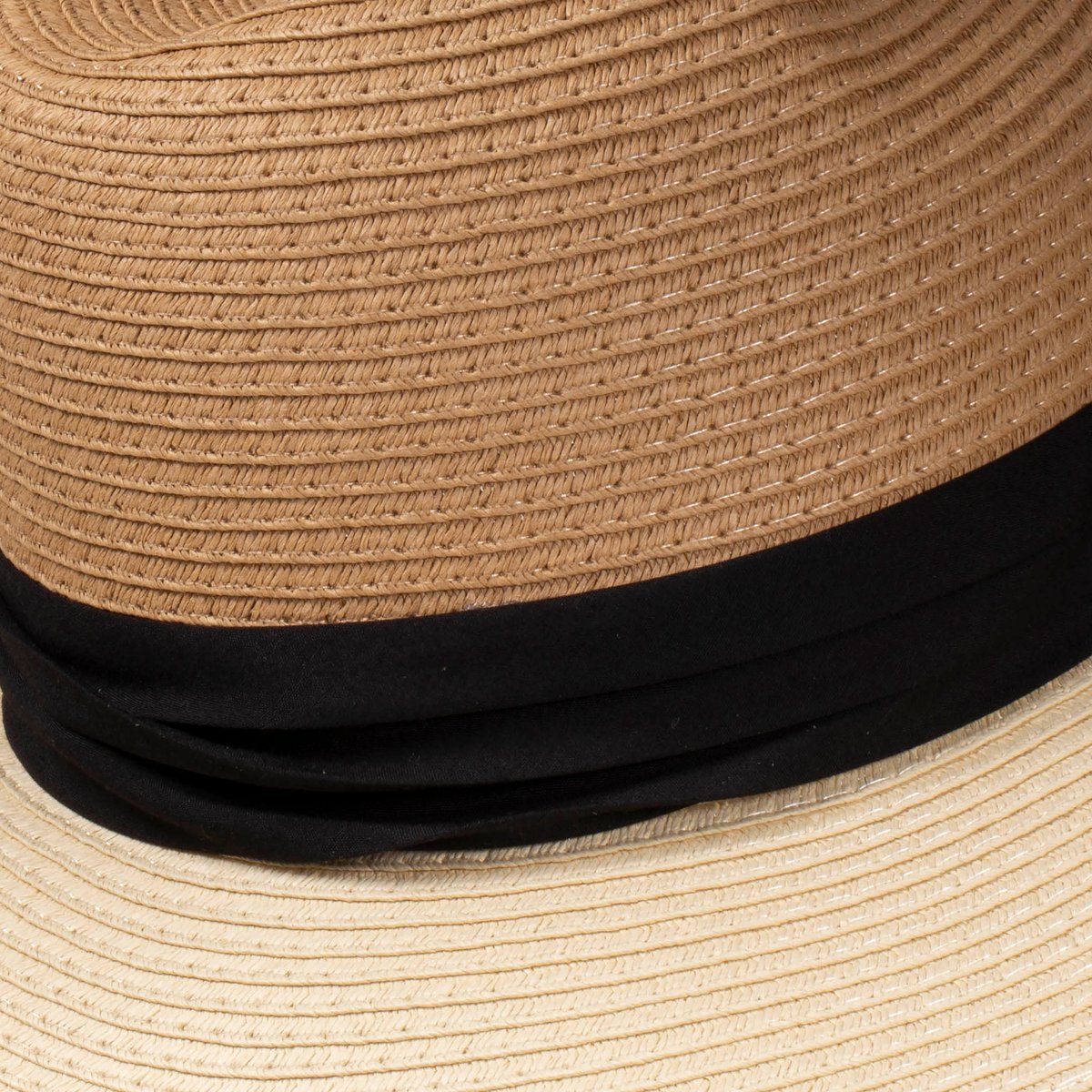 Chapeau bande noire, ajustable tour de tête noir noué noir, ISOTONER