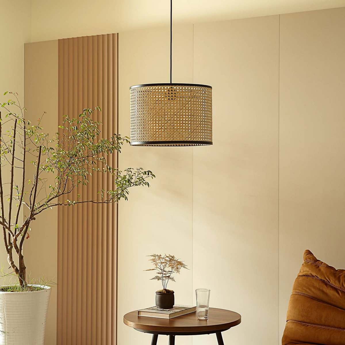Suspension en bois scandinave, Yaelle bois clair, LINDBY