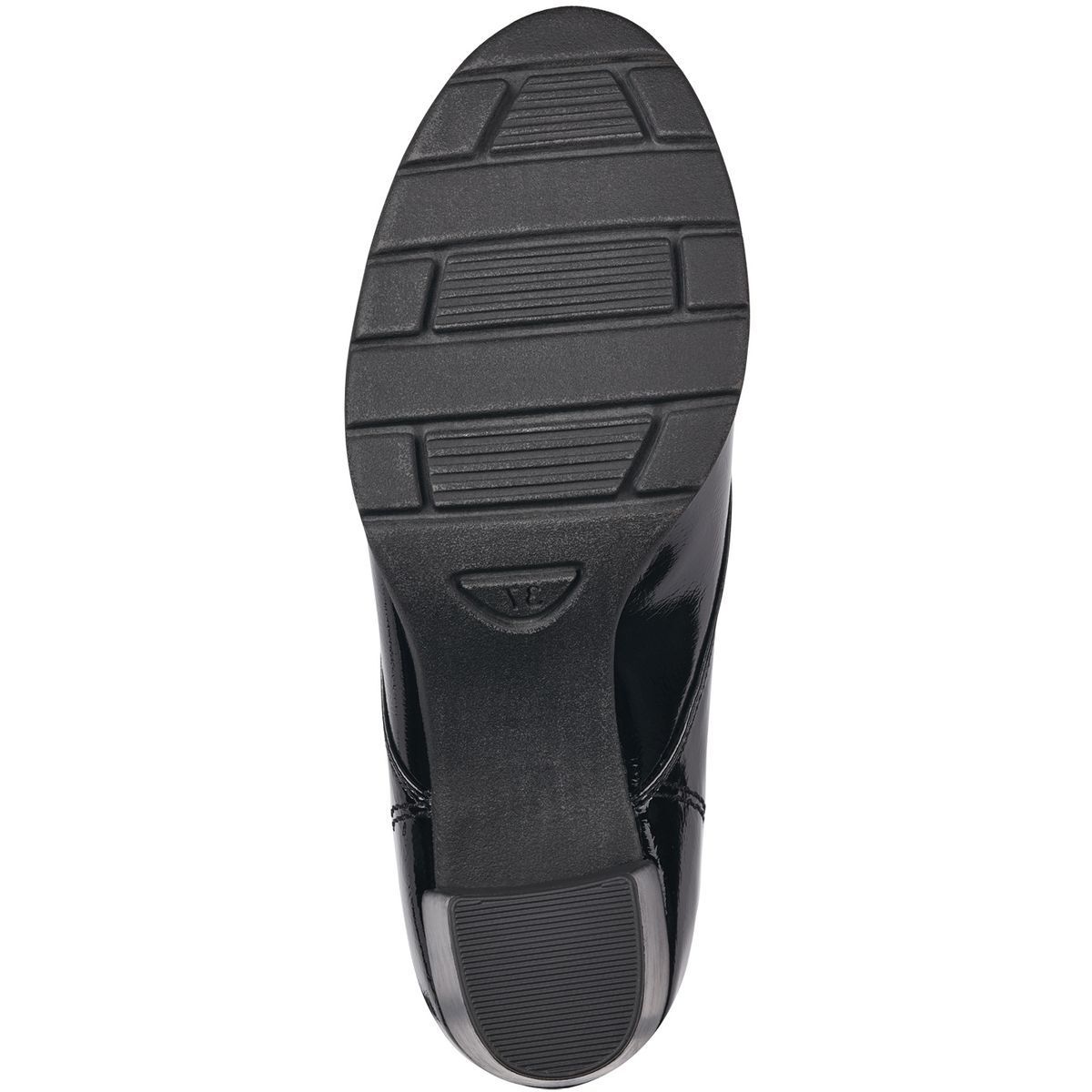 Bottine talon bloc noir laque, MARCO TOZZI