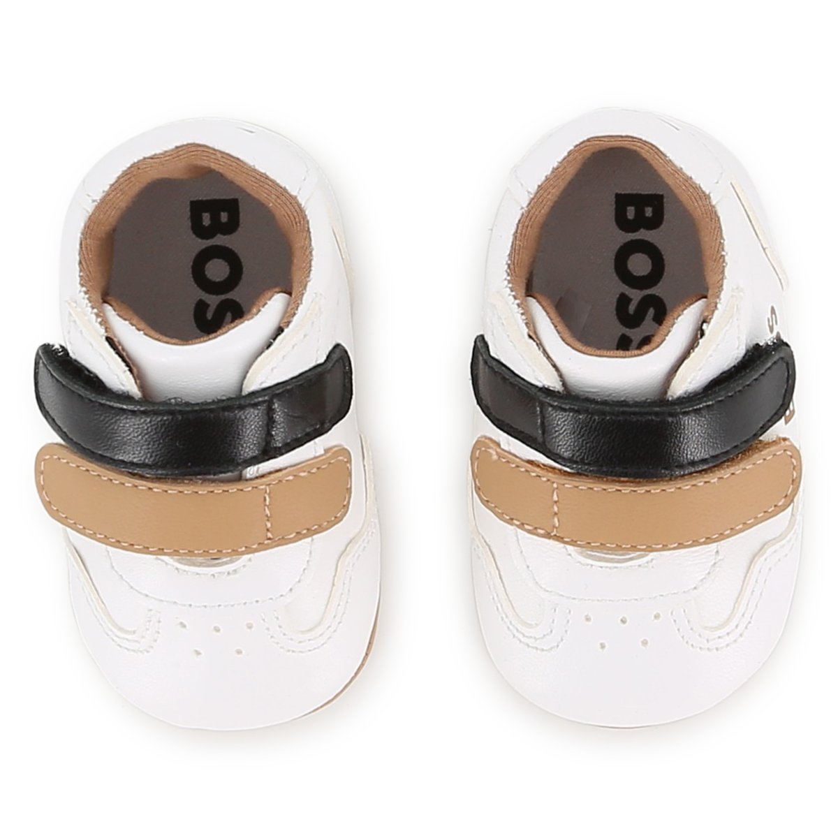 Chaussons à scratch blanc, BOSS KIDSWEAR