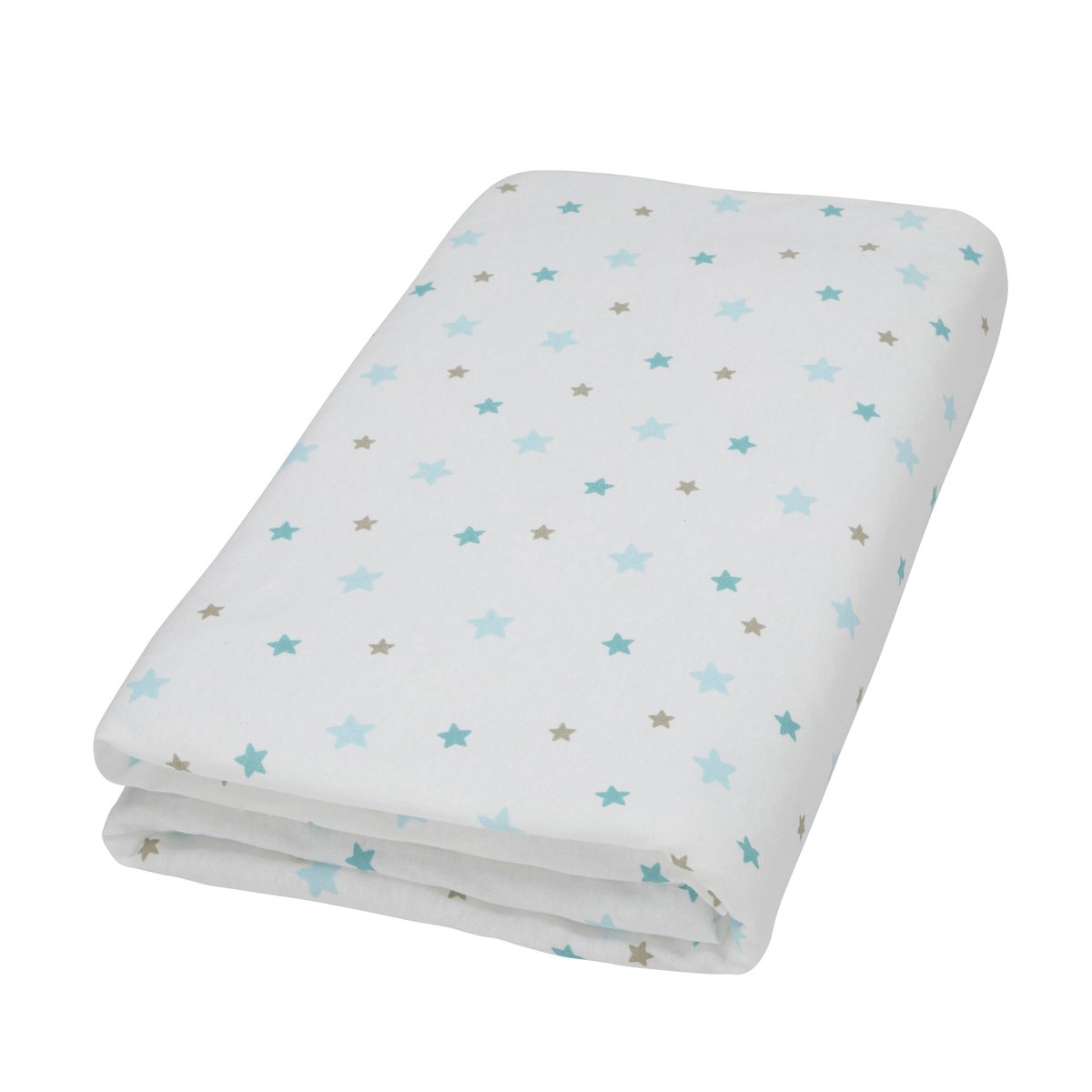 Drap housse imprimé étoiles bleu azur, HOME MAISON