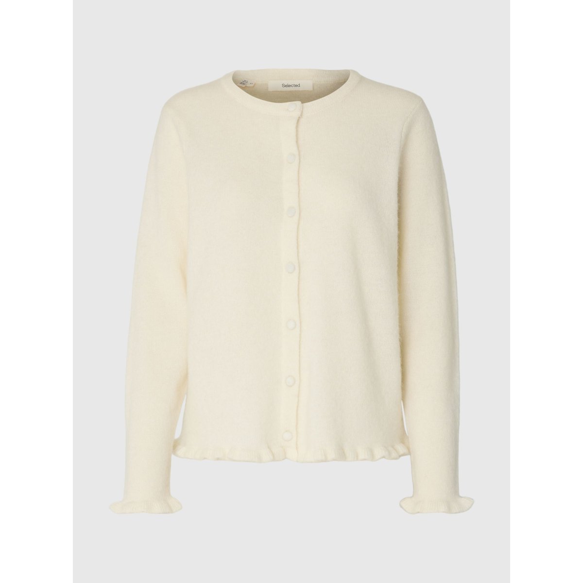 Cardigan En Maille snow white, SELECTED