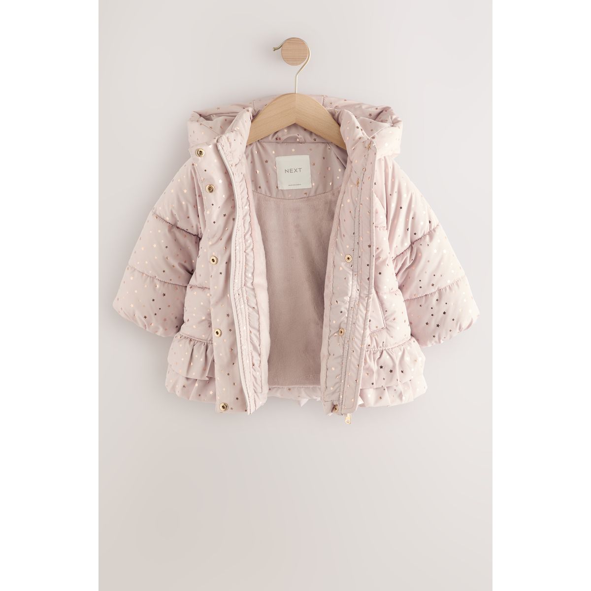 Manteau rembourré imperméable rose, NEXT