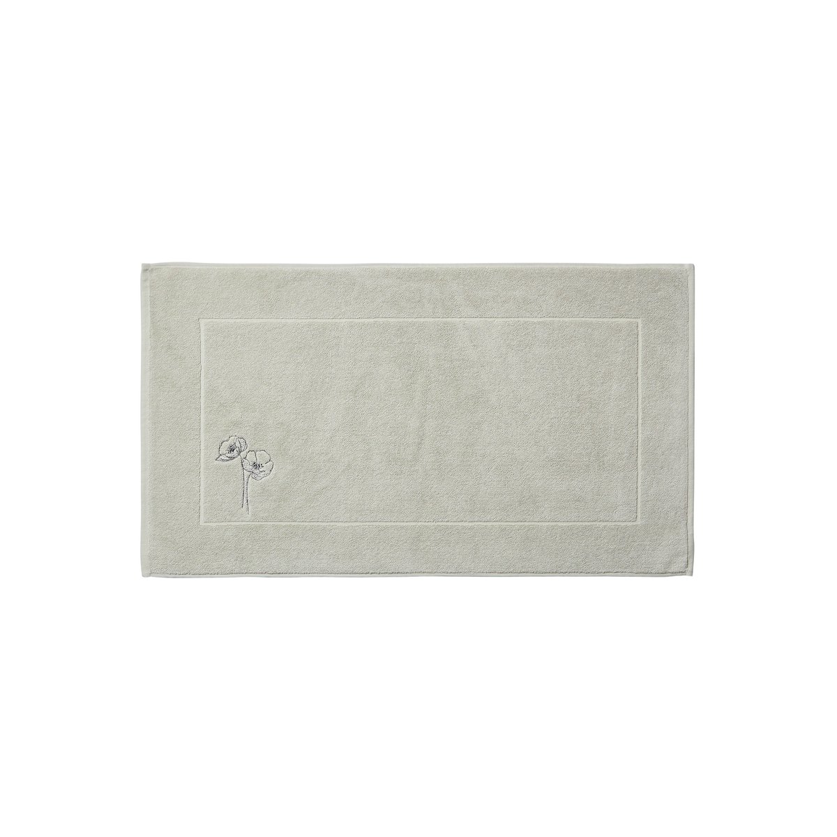 Tapis de bain EPHÉLIA jade, CARRE BLANC