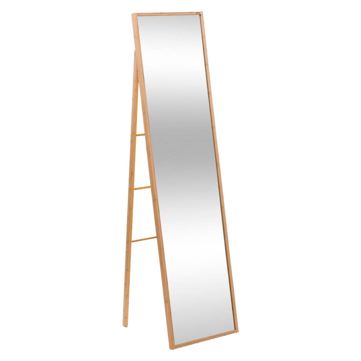 Miroir sur pied en bambou beige, 5FIVE SIMPLY SMART