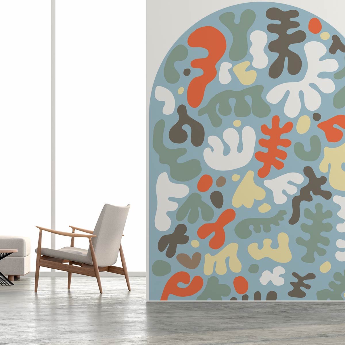 Papier peint algues en folie intissé, HEXOA