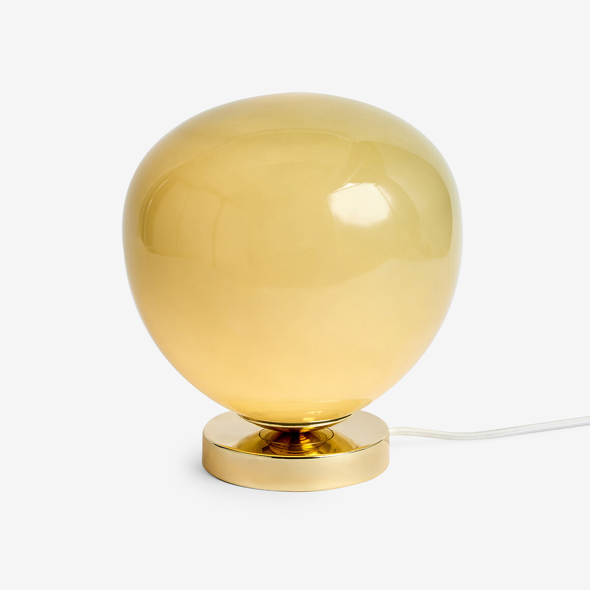 MADE.COM Adrianne Glass Dome Table Lamp green, MADE