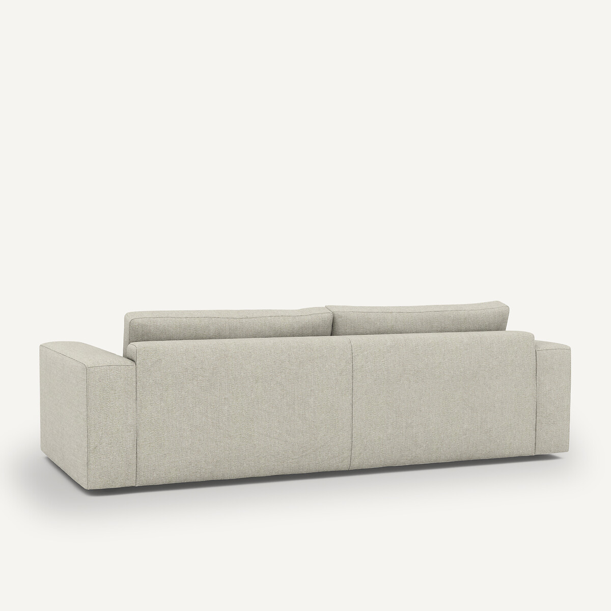 Sofá de 3 o 4 plazas, tejido tweed, SKANDER marfil, AM.PM