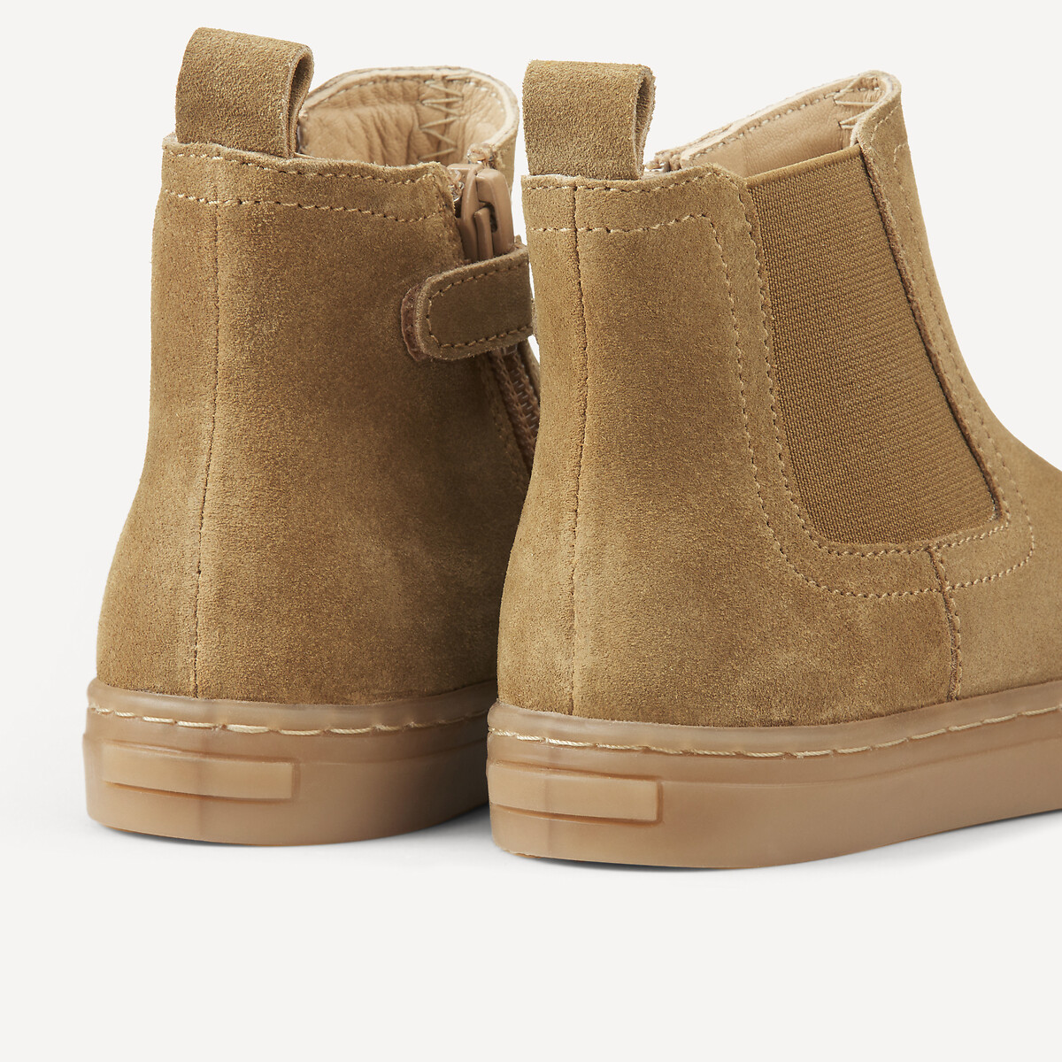 Chelsea bottines in leer camel, LA REDOUTE COLLECTIONS