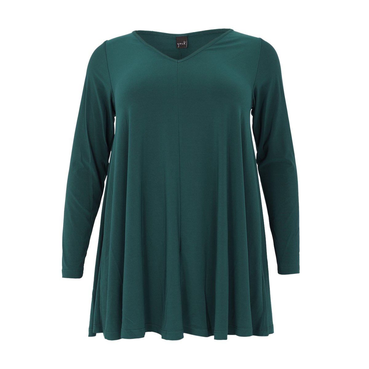 Tunique avec manches longues vert foncé, YOEK