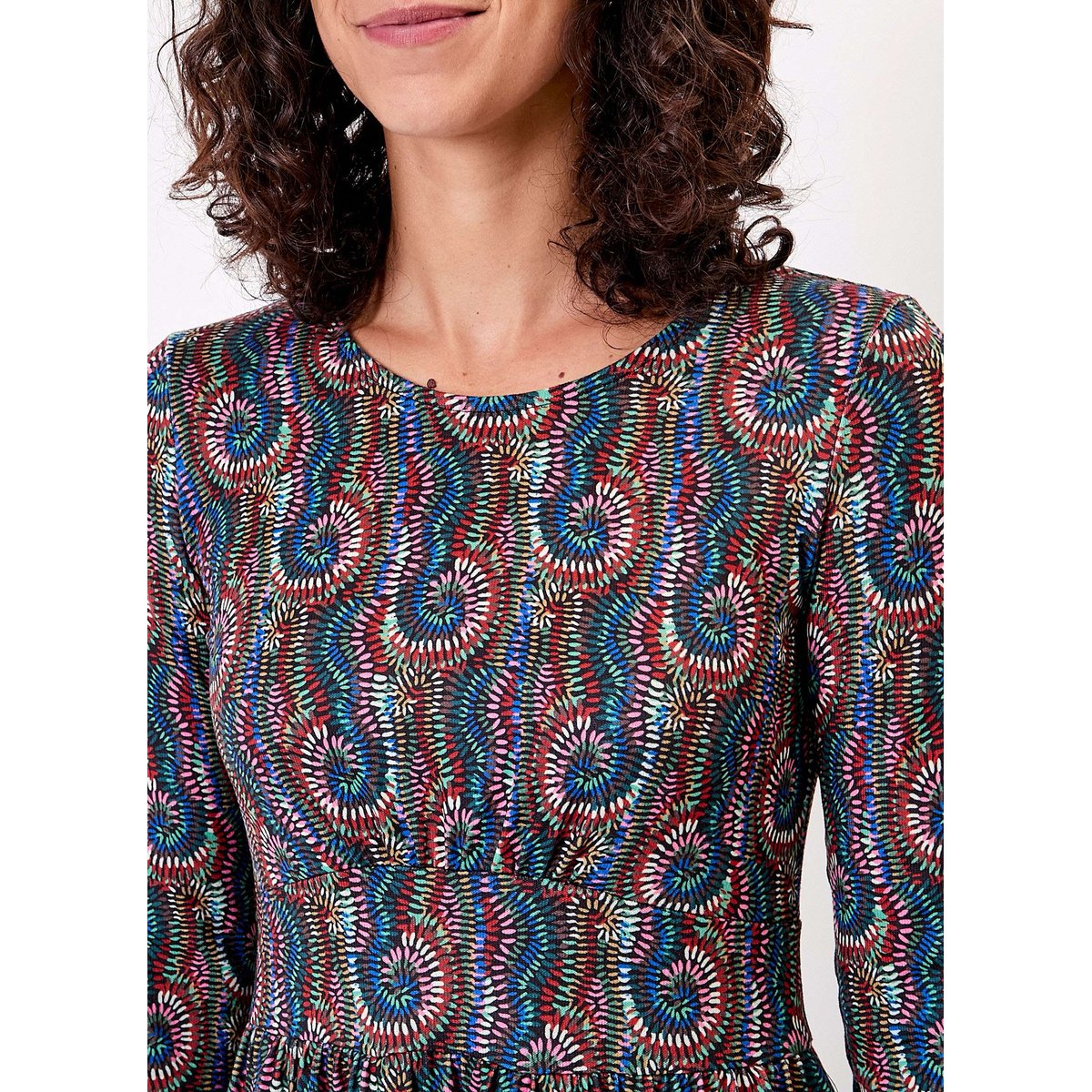 Robe midi maille BAVERLY bleu dena, LA FIANCÉE
