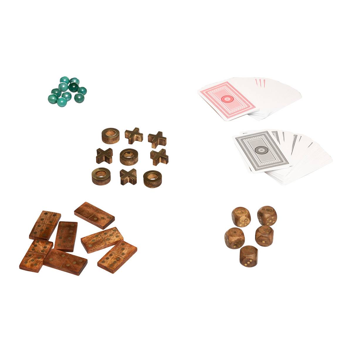 Boîte multi-jeux INES marron, ATMOSPHERA