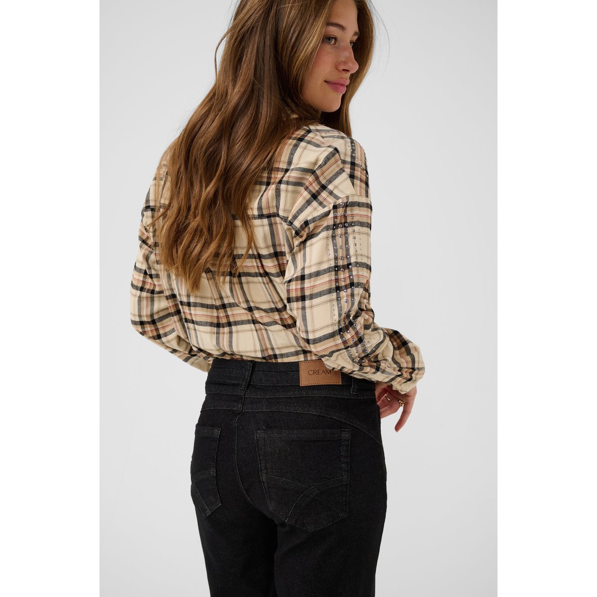 Jeans noir halifax black washed denim, CREAM