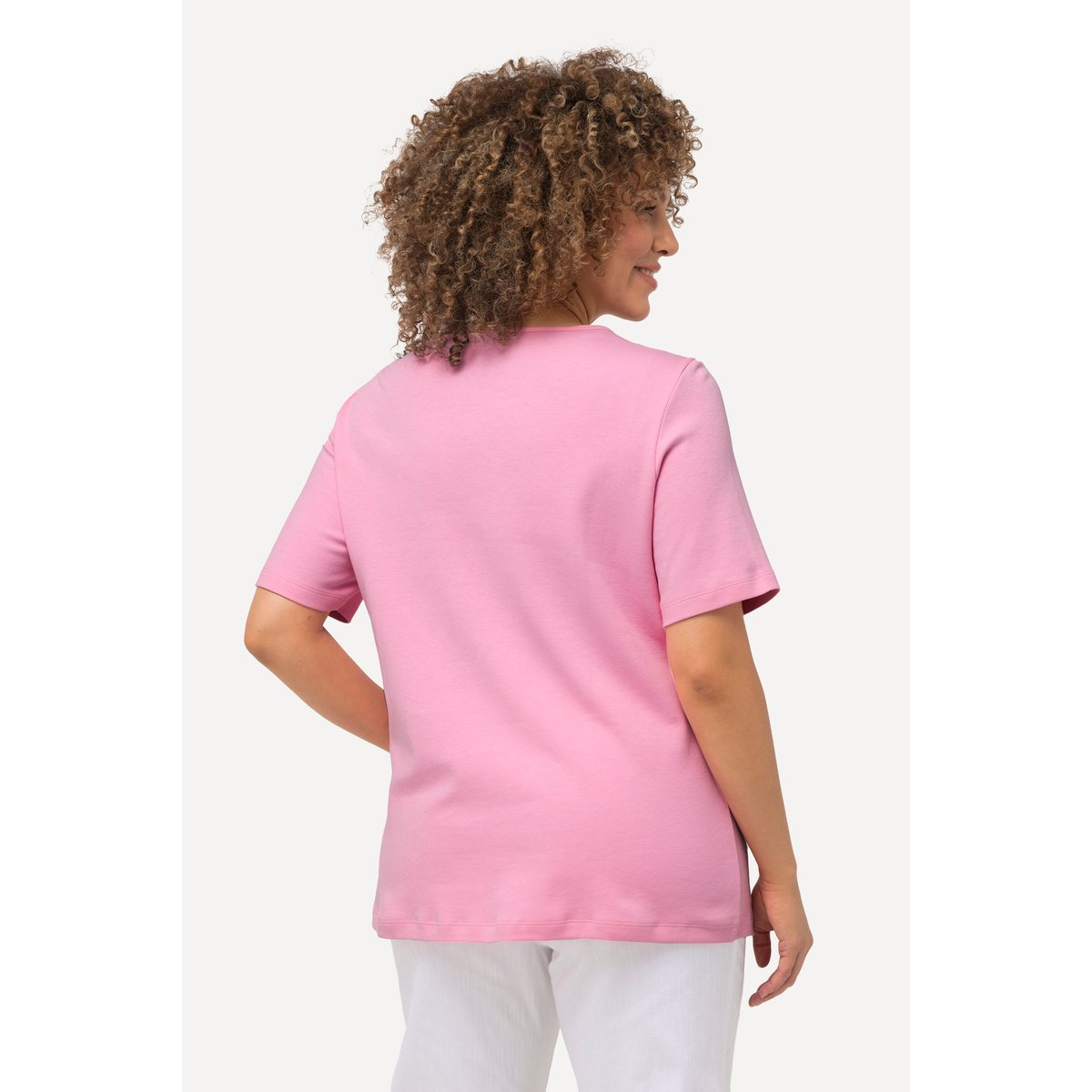 T-shirt doublé sur le devant rose pâle, ULLA POPKEN