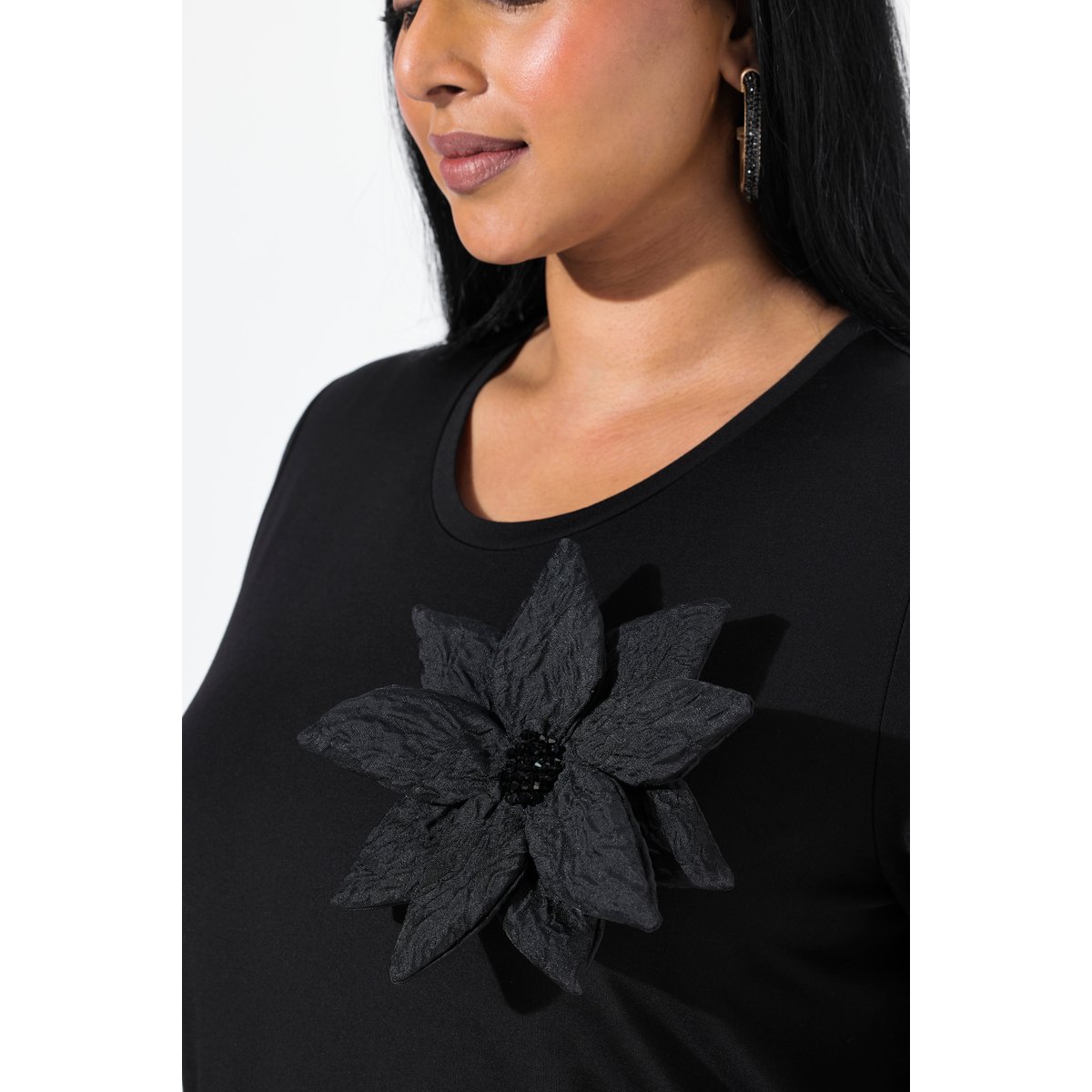 T-shirt noir, ULLA POPKEN