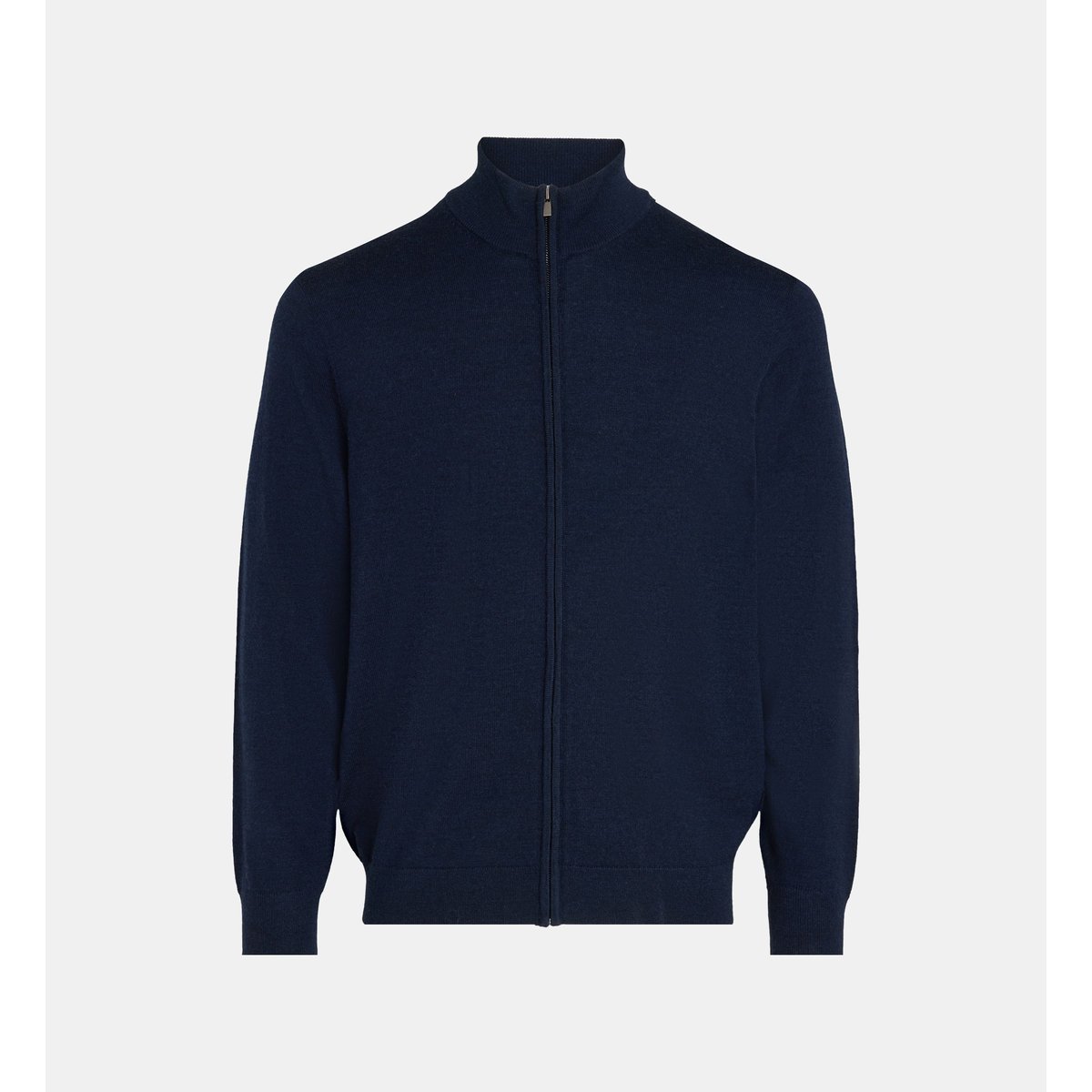 Gilet terigil en laine mérinos bleu marine, GALERIES LAFAYETTE