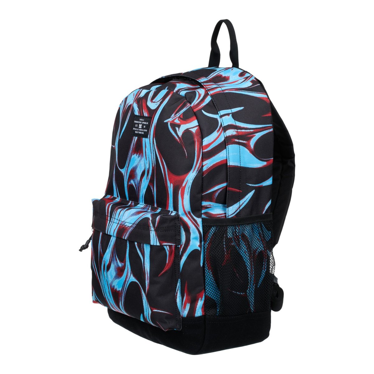 Sac à dos moyen BACKSIDER 20L. noir liquid fuego black, DC SHOES