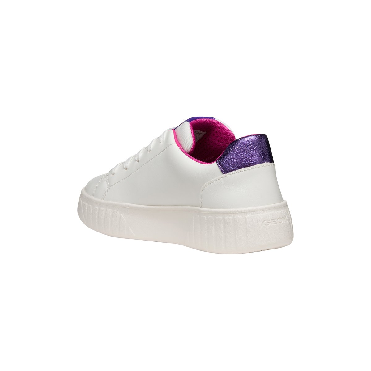 Baskets respirantes Mikiroshi blanc fushia, GEOX