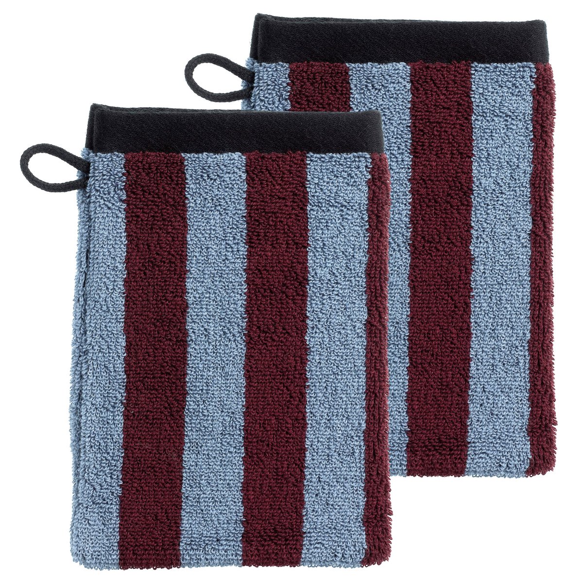 Lot de 2 gants de toilette Symphonie Solaire myrtille, EDEN