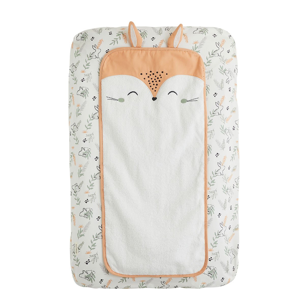Housse de matelas à langer + tapis de change Frimousse ecru, PETIT BEGUIN