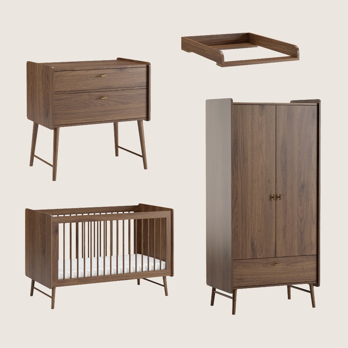 Commode ROSEAU ROSEAU noyer, PETITE AMELIE