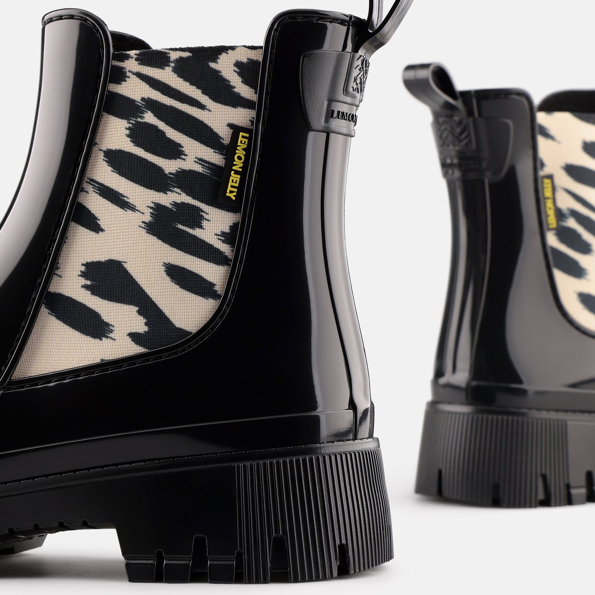 Boots de pluie vegan MAKIRA noire, LEMON JELLY