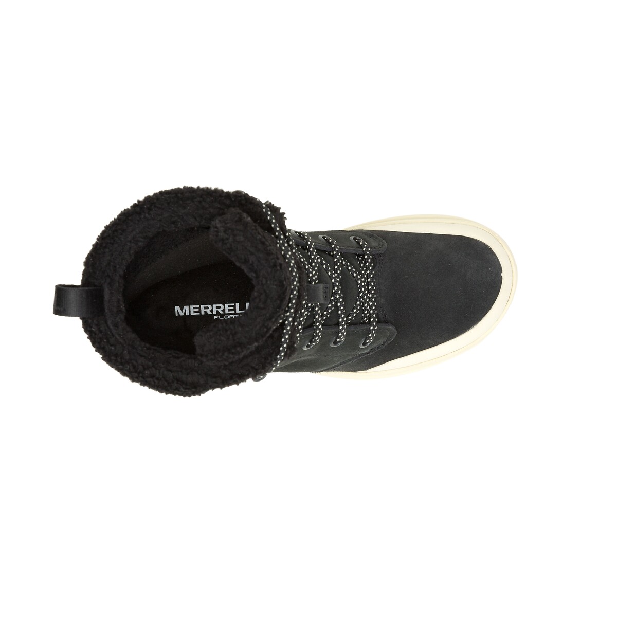 Botines de invierno forrados Sugarloaf Mid Lace Cozy Waterproof negro, MERRELL