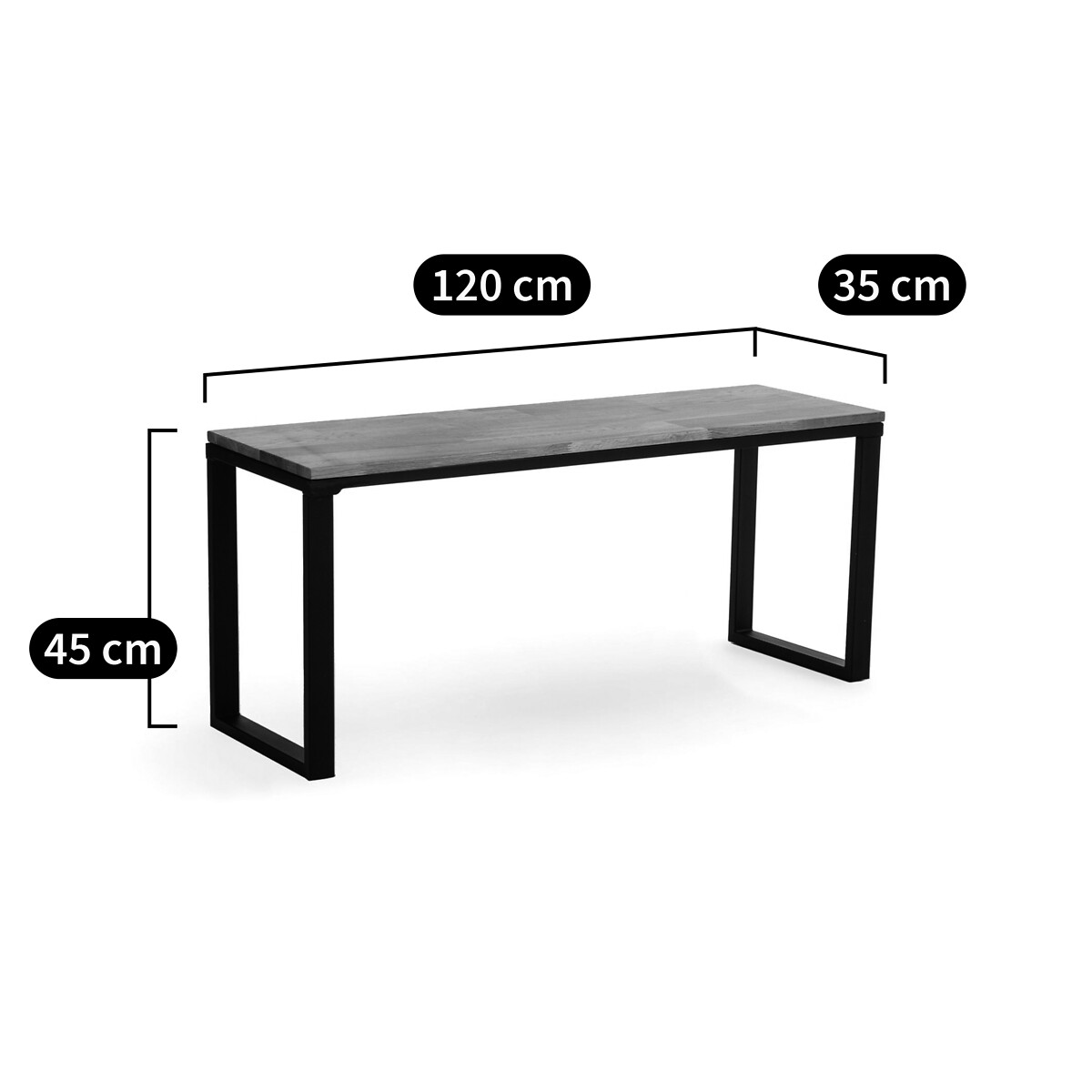 Banc chêne massif abouté vernis L120 cm, Hiba naturel, LA REDOUTE INTERIEURS