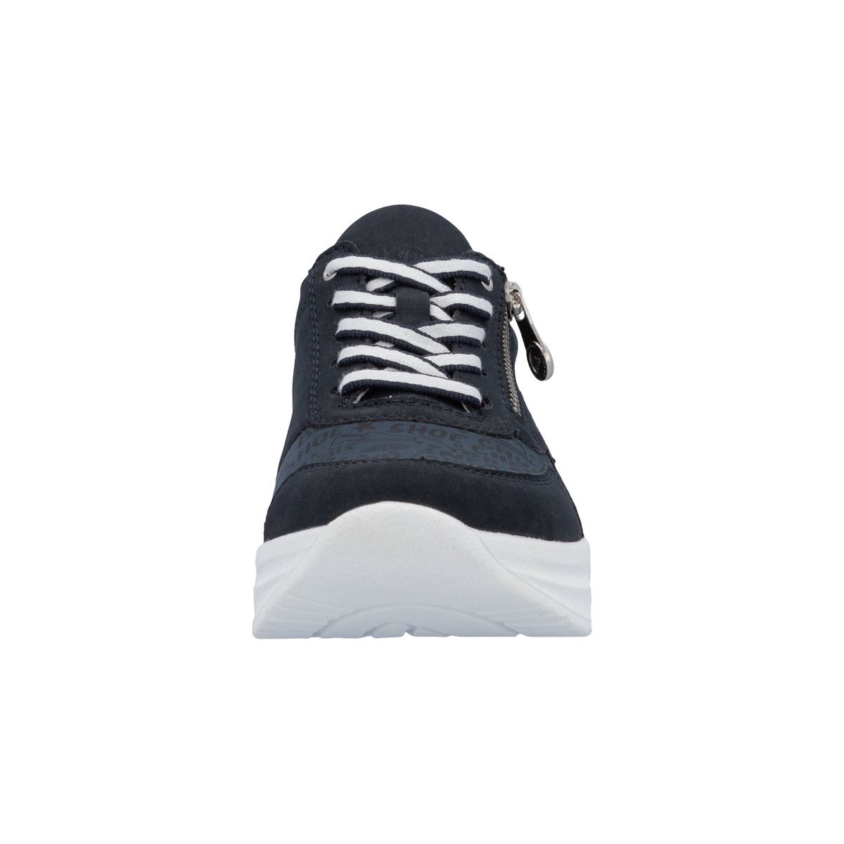 Basket Basse Cuir Alabama bleu, RIEKER