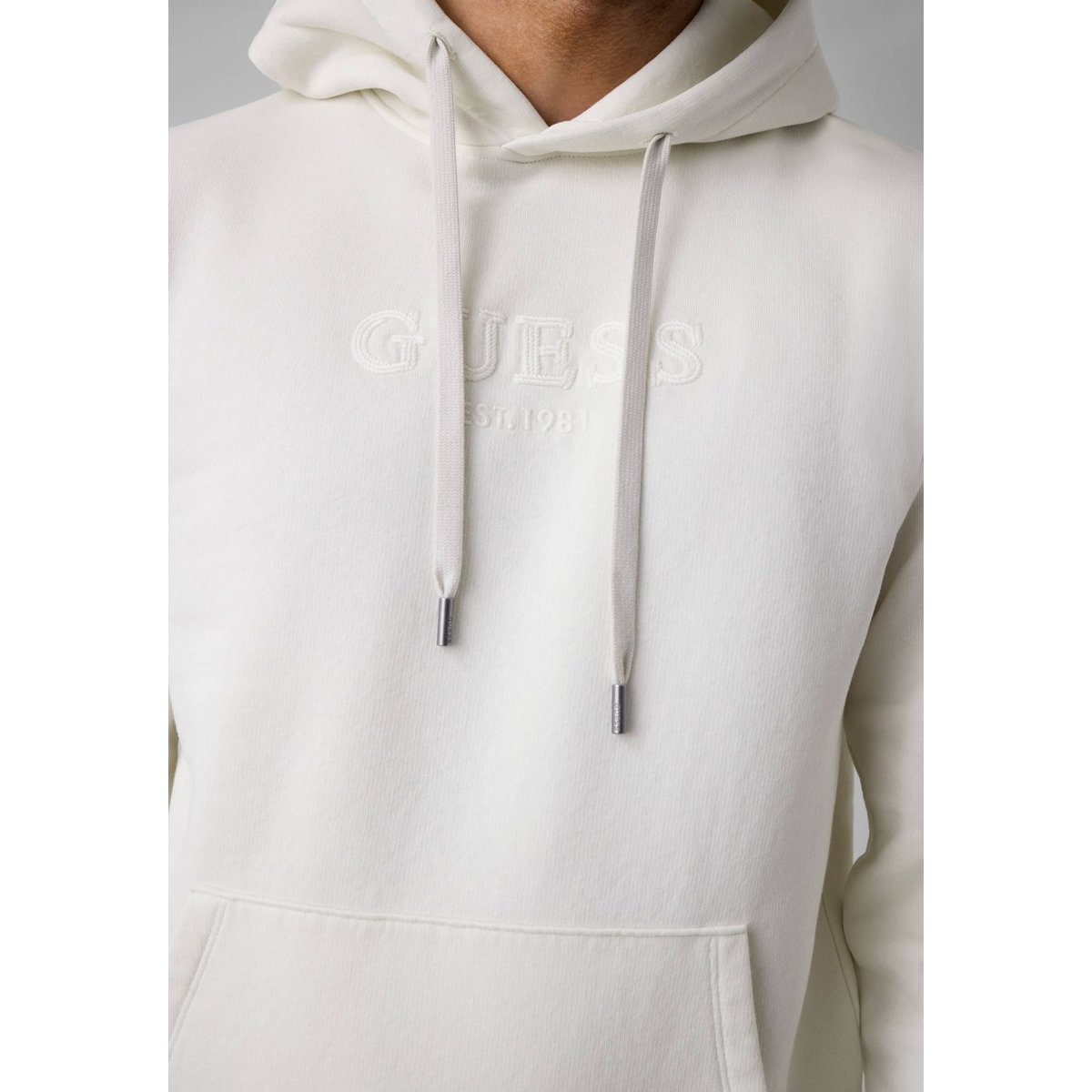 Sweat À Capuche Avec Logo blanc, GUESS