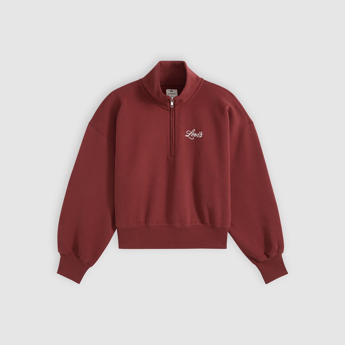Sweatshirt mit Reissverschluss am Kragen bordeaux , LEVI'S