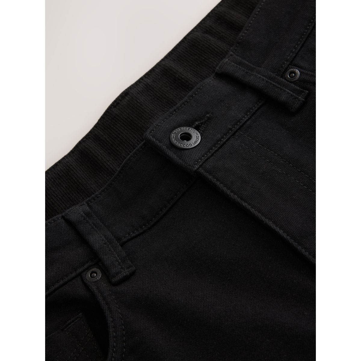 Jean motionflex avec taille élastique noir, NEXT