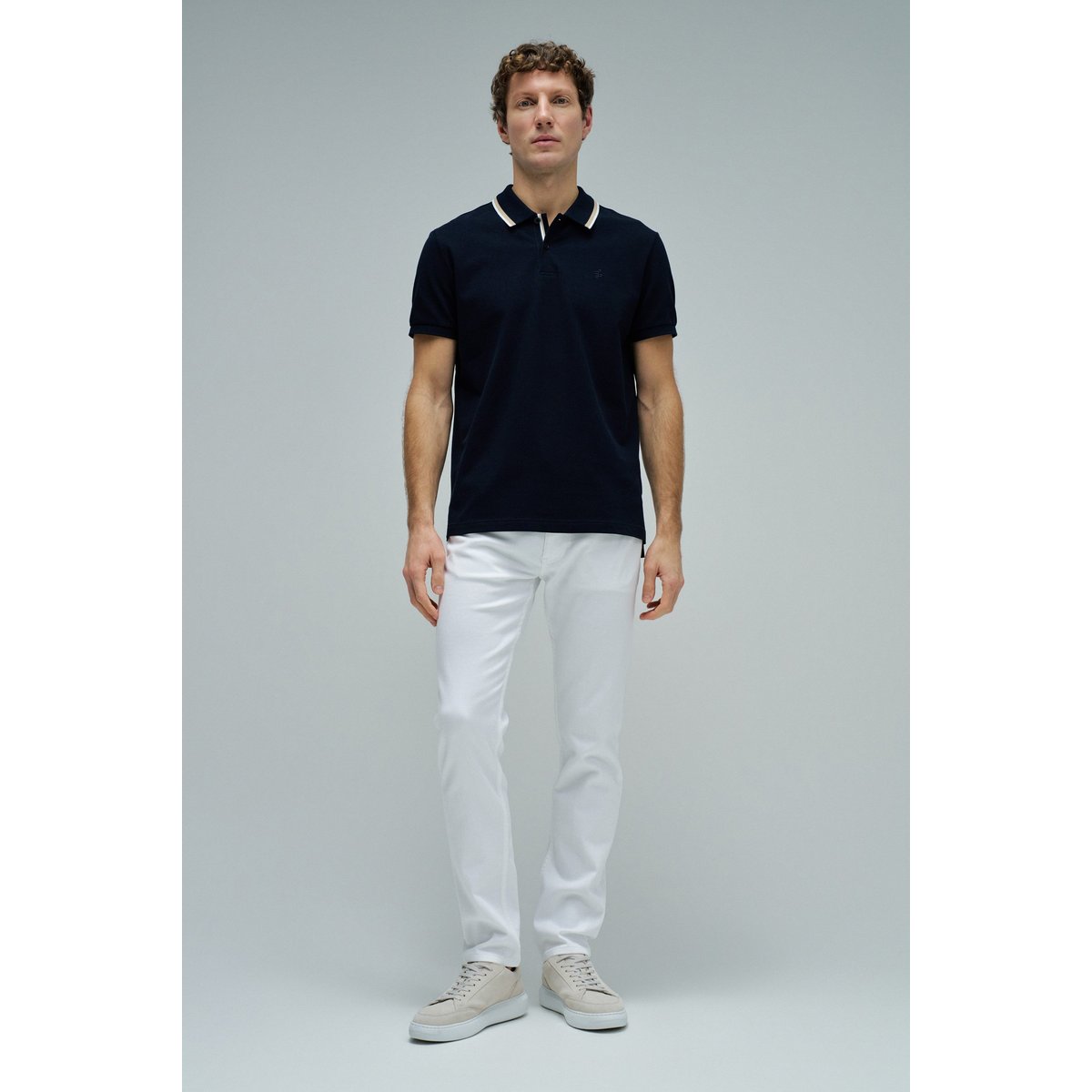 POLO AVEC BRANDING blanc, SALSA JEANS