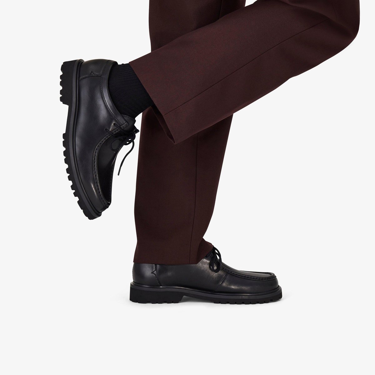 Derbies richelieus Cuir BERWICK SEAM noir, CLARKS