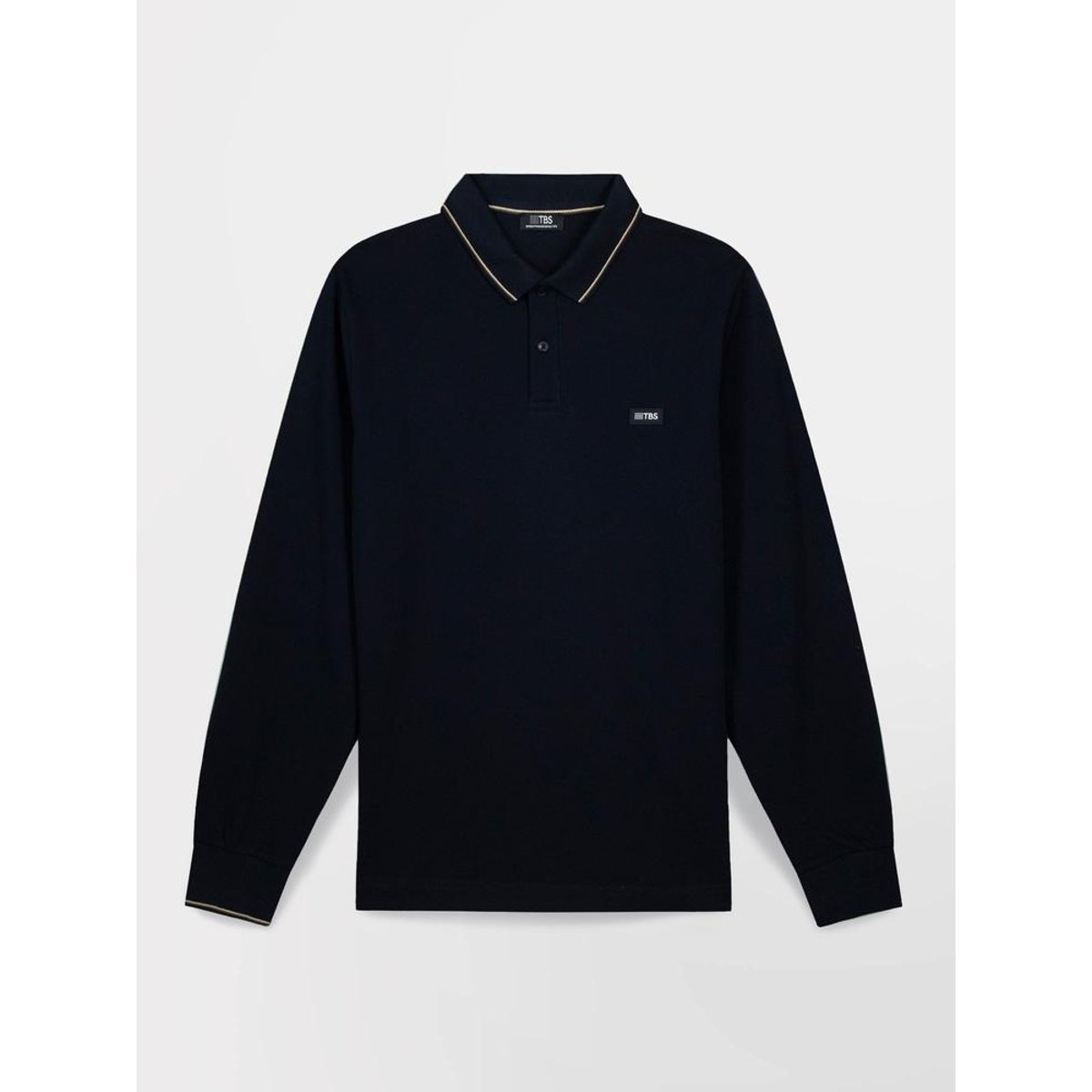 Polo manches longues NYLASPOL marine, TBS