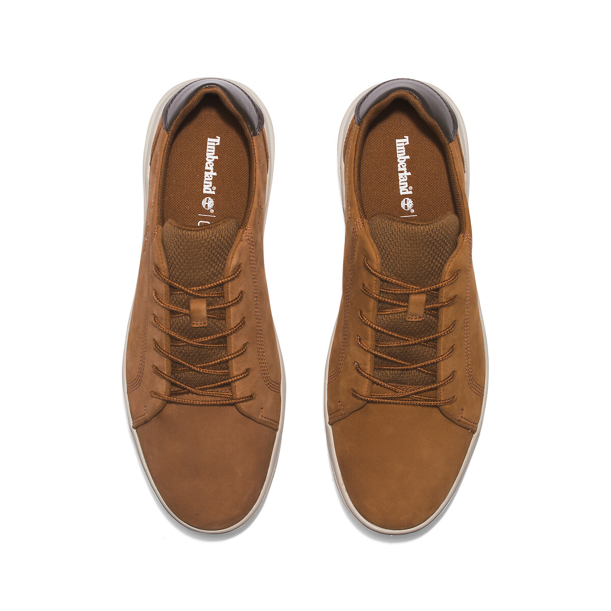 SENECA BAY LOW LACE leren sneakers camel, TIMBERLAND