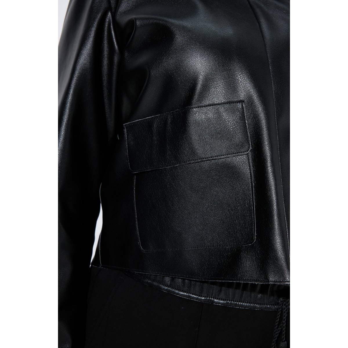 Veste aspect cuir noir, ULLA POPKEN